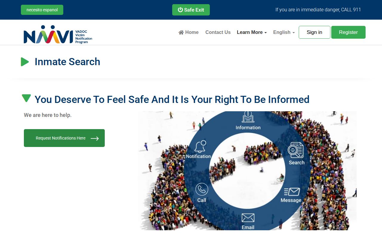Virginia Beach state release notification through the separate NAAVI portal