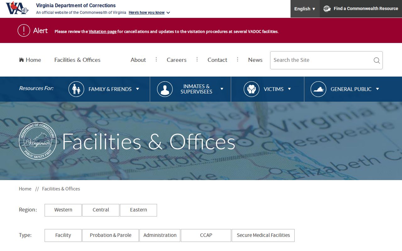 Virginia Beach parole and probation District 23 office listing